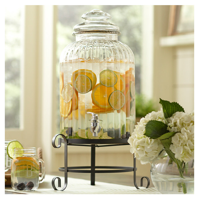 Alcott Hill® Frannie Clear Beverage Dispenser & Reviews Wayfair